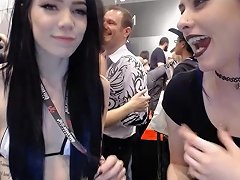 Goth Girls At Comic Con Doing Dirty Things
